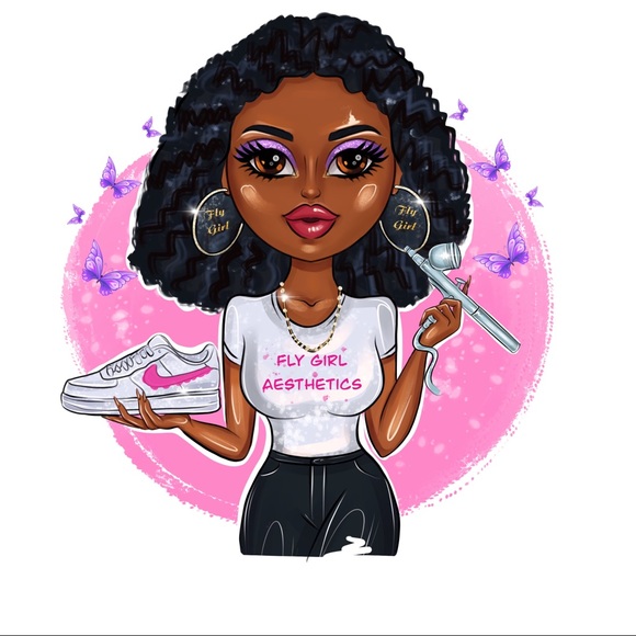 Handpainted Nike Shorts 💎 - Picture 2 of 4